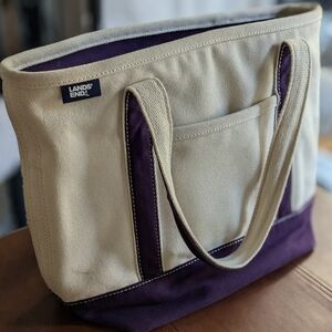 LandsEnd Medium Canvas Tote Bag